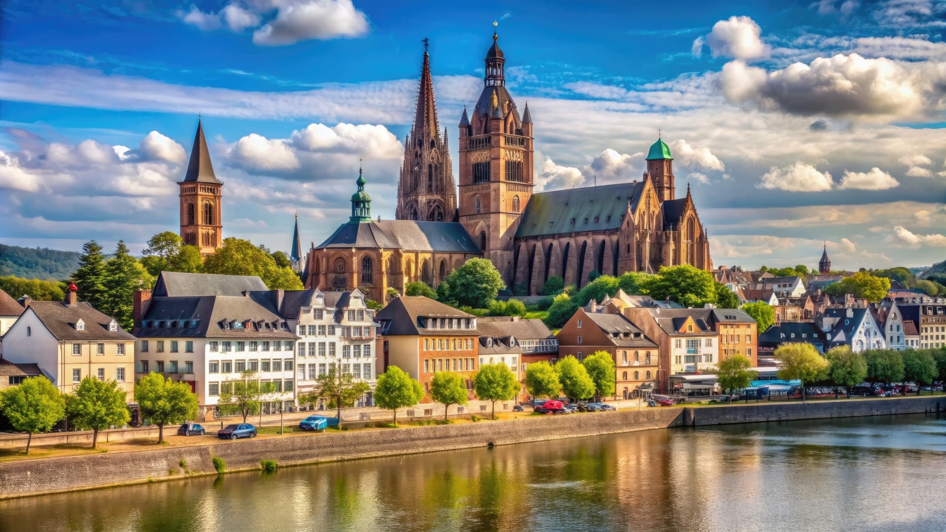 Blick auf den Dom in Worms